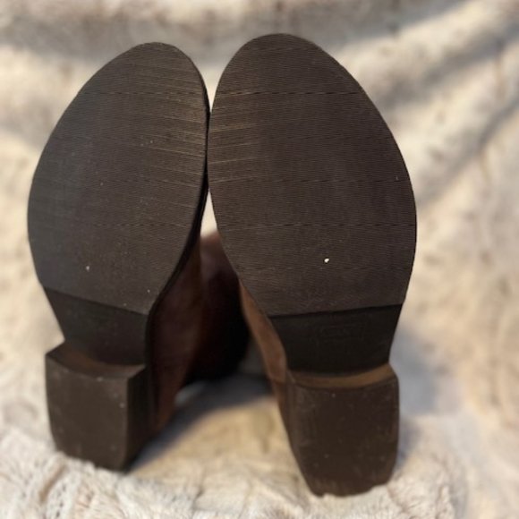 Levi's Brown Leather Boots Lined W/ Sherapa Women Sz 6 1/2 NWOB - Picture 8 of 10